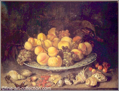 Plate with Fruts and Shells